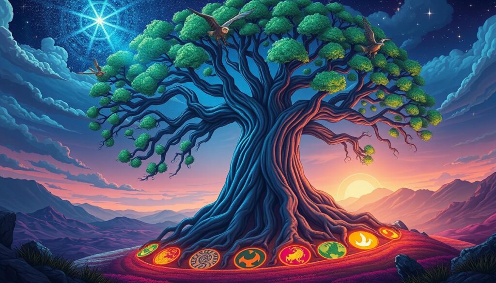 Yggdrasil Weltenbaum nordische Mythologie