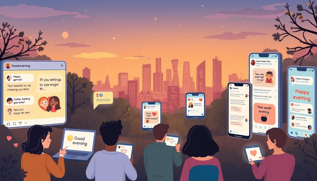 Digitale Abendgrüße Plattformen