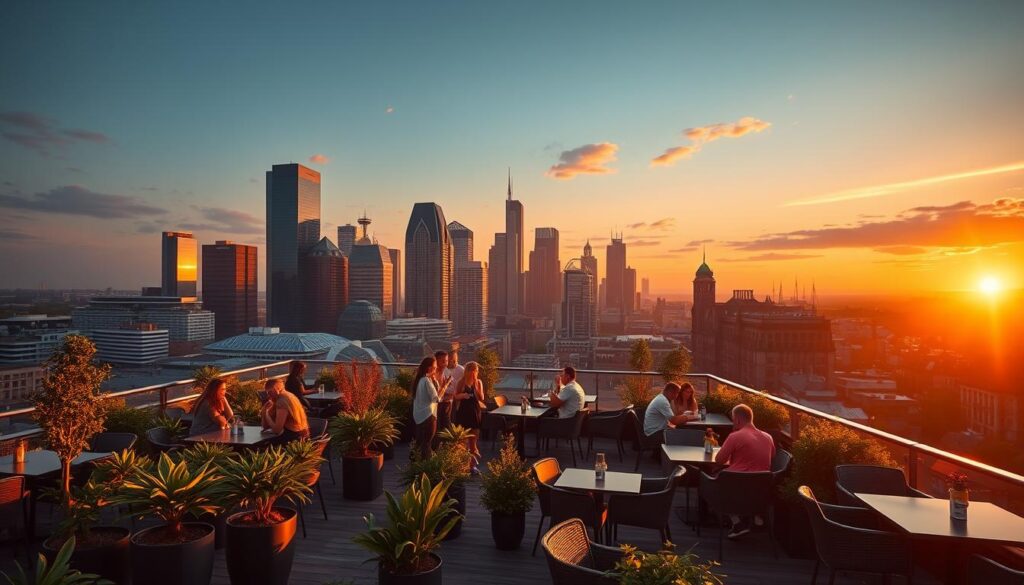 Frankfurt Skyline Rooftop-Bar