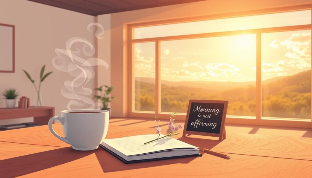 Morgenmotivation und positives Denken