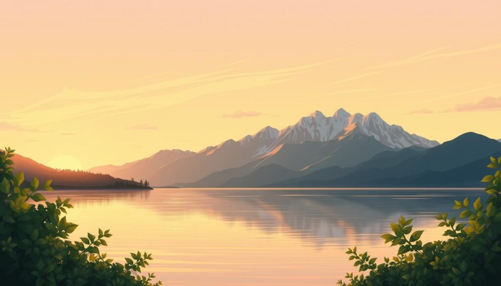 Naturlandschaften Abendstimmung