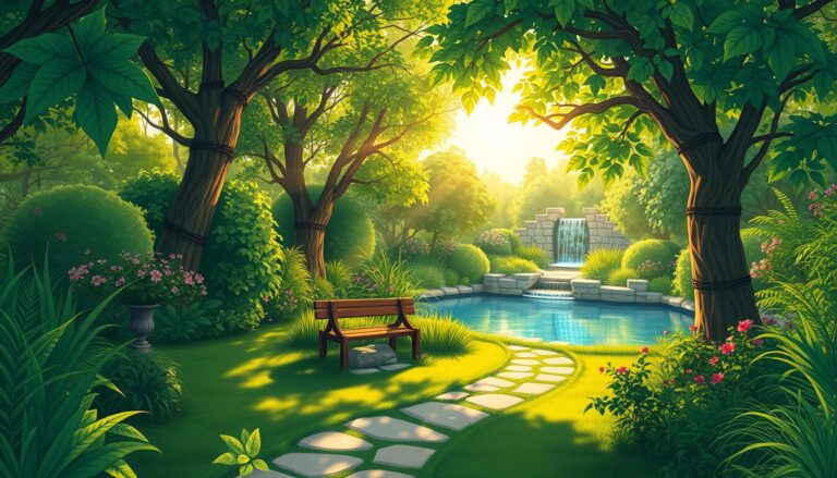 spruch garten seele